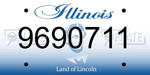 9690711 Illinois License Plate