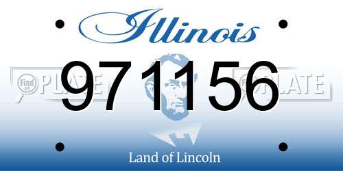 971156 Illinois License Plate