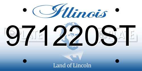 971220ST Illinois License Plate
