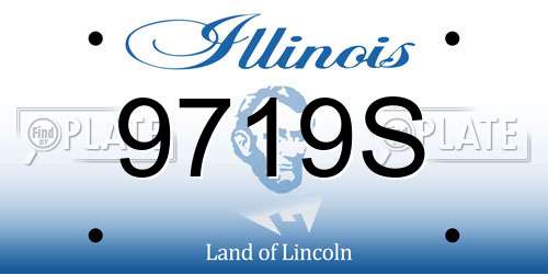 9719S Illinois License Plate