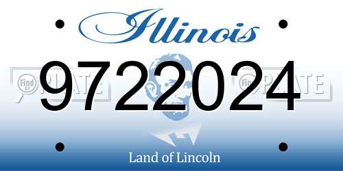 9722024 Illinois License Plate