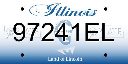 97241EL Illinois License Plate
