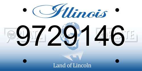 9729146 Illinois License Plate
