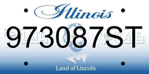 973087ST Illinois License Plate