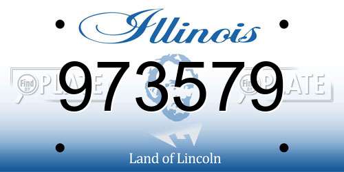 973579 Illinois License Plate