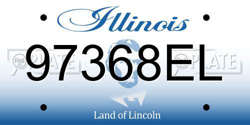 97368EL Illinois License Plate