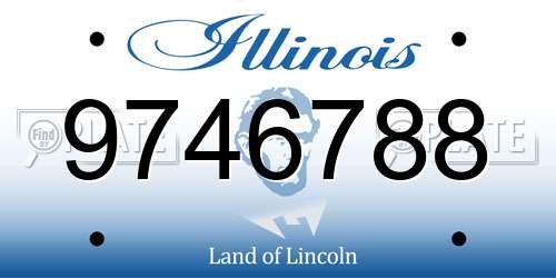 9746788 Illinois License Plate