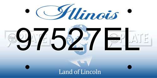 97527EL Illinois License Plate