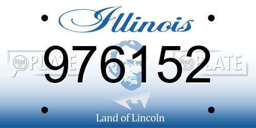 976152 Illinois License Plate
