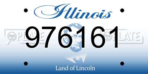 976161 Illinois License Plate