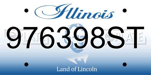 976398ST Illinois License Plate