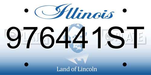 976441ST Illinois License Plate
