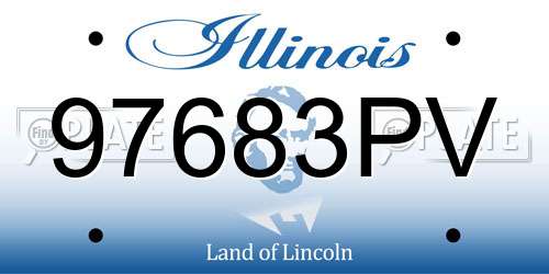 97683PV Illinois License Plate
