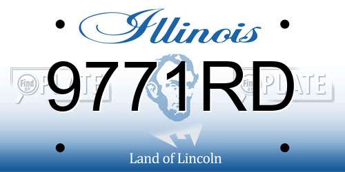 9771RD Illinois License Plate
