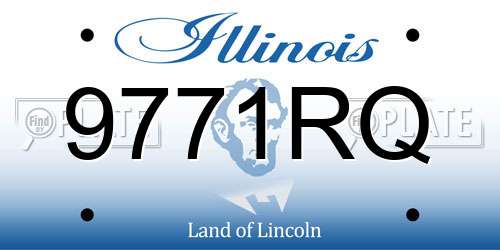 9771RQ Illinois License Plate