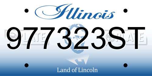 977323ST Illinois License Plate
