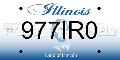 977IR0 Illinois License Plate