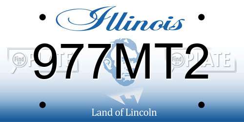 977MT2 Illinois License Plate