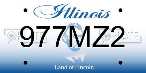 977MZ2 Illinois License Plate