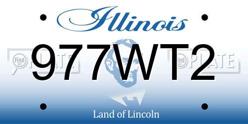 977WT2 Illinois License Plate