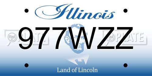 977WZZ Illinois License Plate