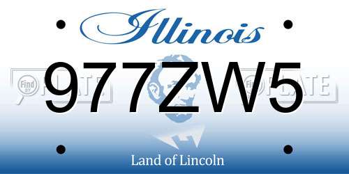 977ZW5 Illinois License Plate