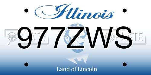 977ZWS Illinois License Plate