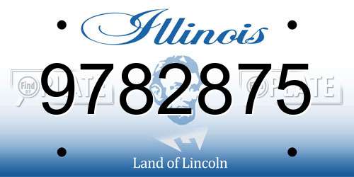 9782875 Illinois License Plate