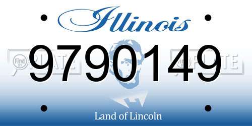 9790149 Illinois License Plate