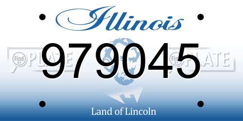 979045 Illinois License Plate