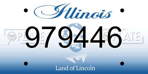 979446 Illinois License Plate