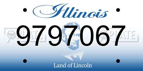 9797067 Illinois License Plate