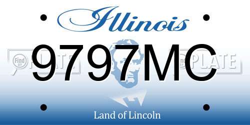 9797MC Illinois License Plate