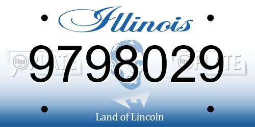 9798029 Illinois License Plate