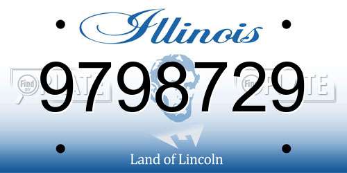 9798729 Illinois License Plate
