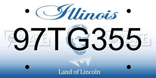 97TG355 Illinois License Plate