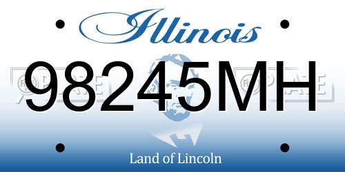 98245MH Illinois License Plate