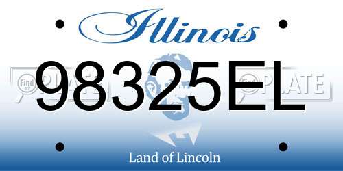 98325EL Illinois License Plate