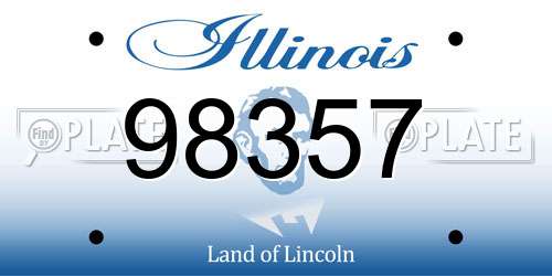 98357 Illinois License Plate