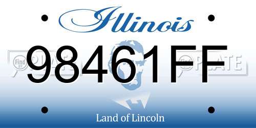 98461FF Illinois License Plate