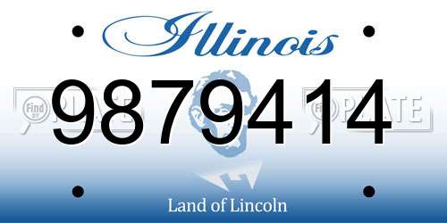 9879414 Illinois License Plate