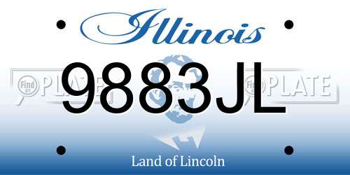 9883JL Illinois License Plate
