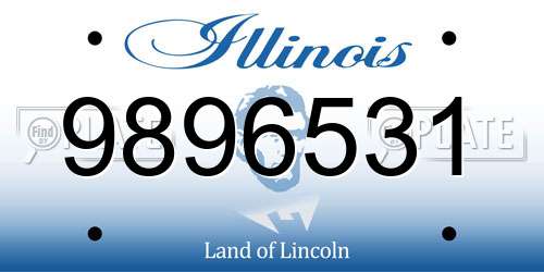 9896531 Illinois License Plate