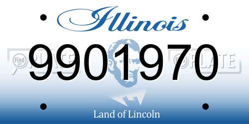 9901970 Illinois License Plate