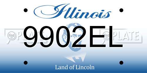 9902EL Illinois License Plate