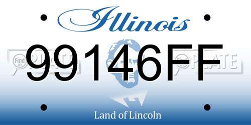 99146FF Illinois License Plate