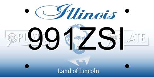 991ZSI Illinois License Plate