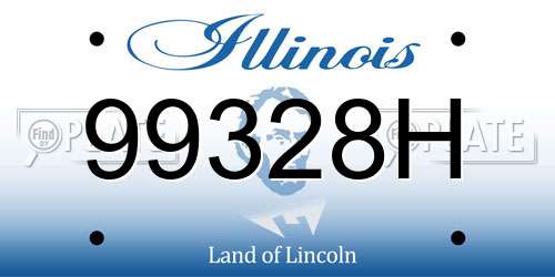 99328H Illinois License Plate