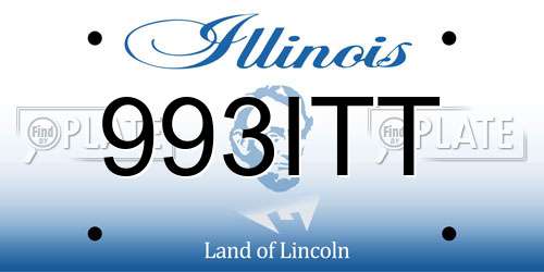 993ITT Illinois License Plate