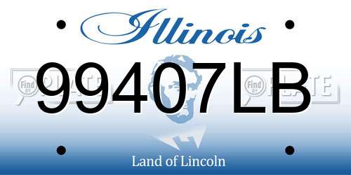 99407LB Illinois License Plate